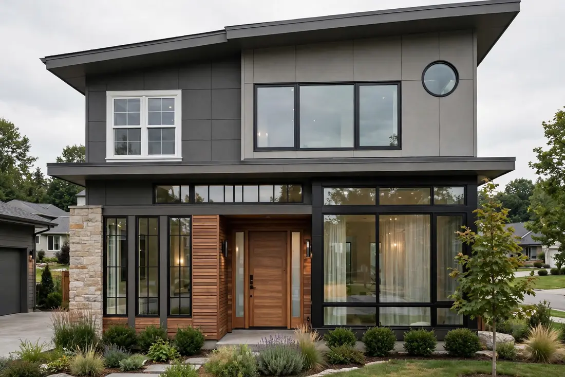Side-by-side comparison of vinyl and fiberglass window frame samples